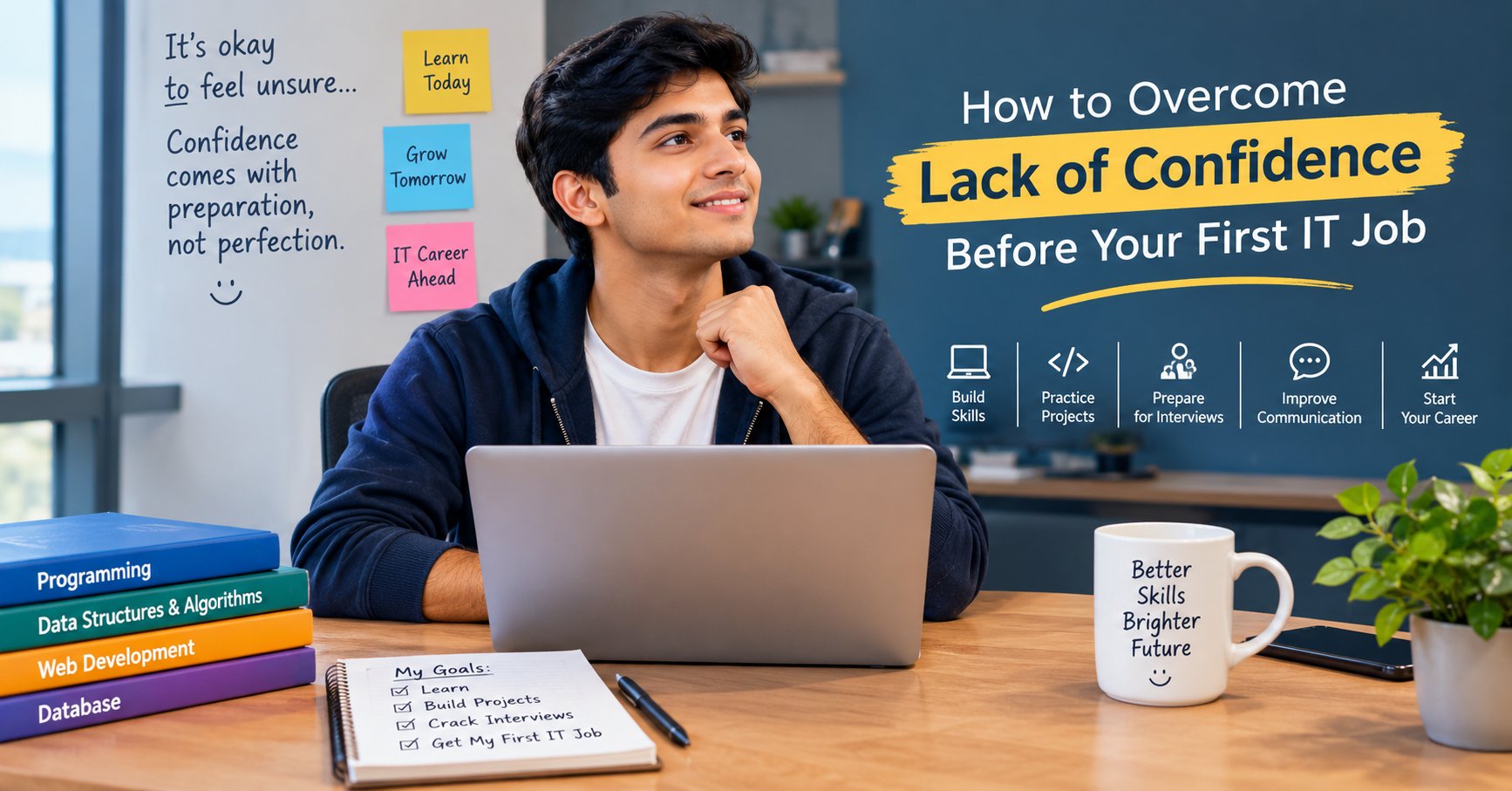 Indian IT fresher building confidence and preparing for the first IT job